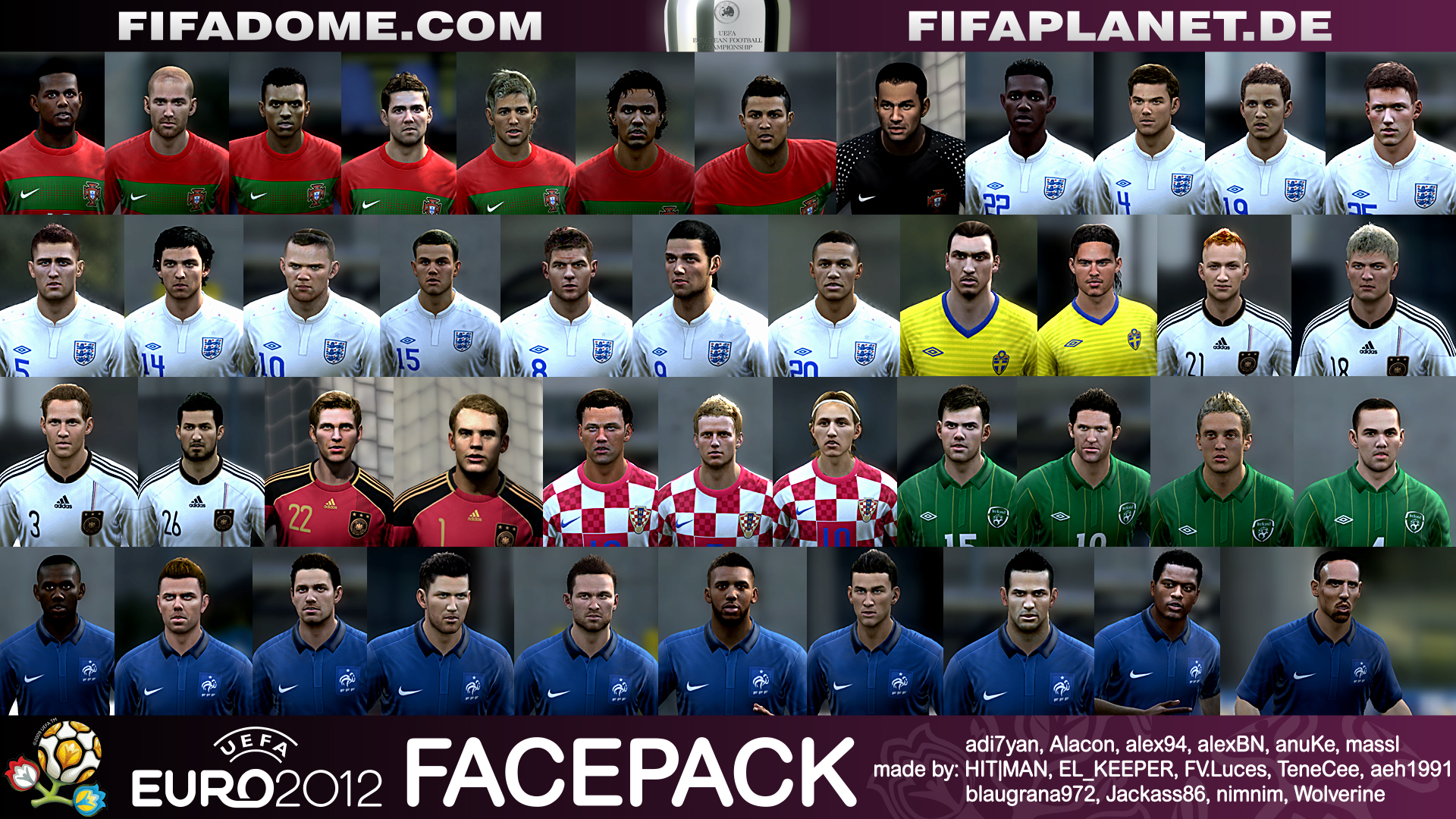 Euro 2012 Facepack #2